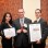 Jason Fisch w/ Employees at Award Ceremony for FIS - 2012